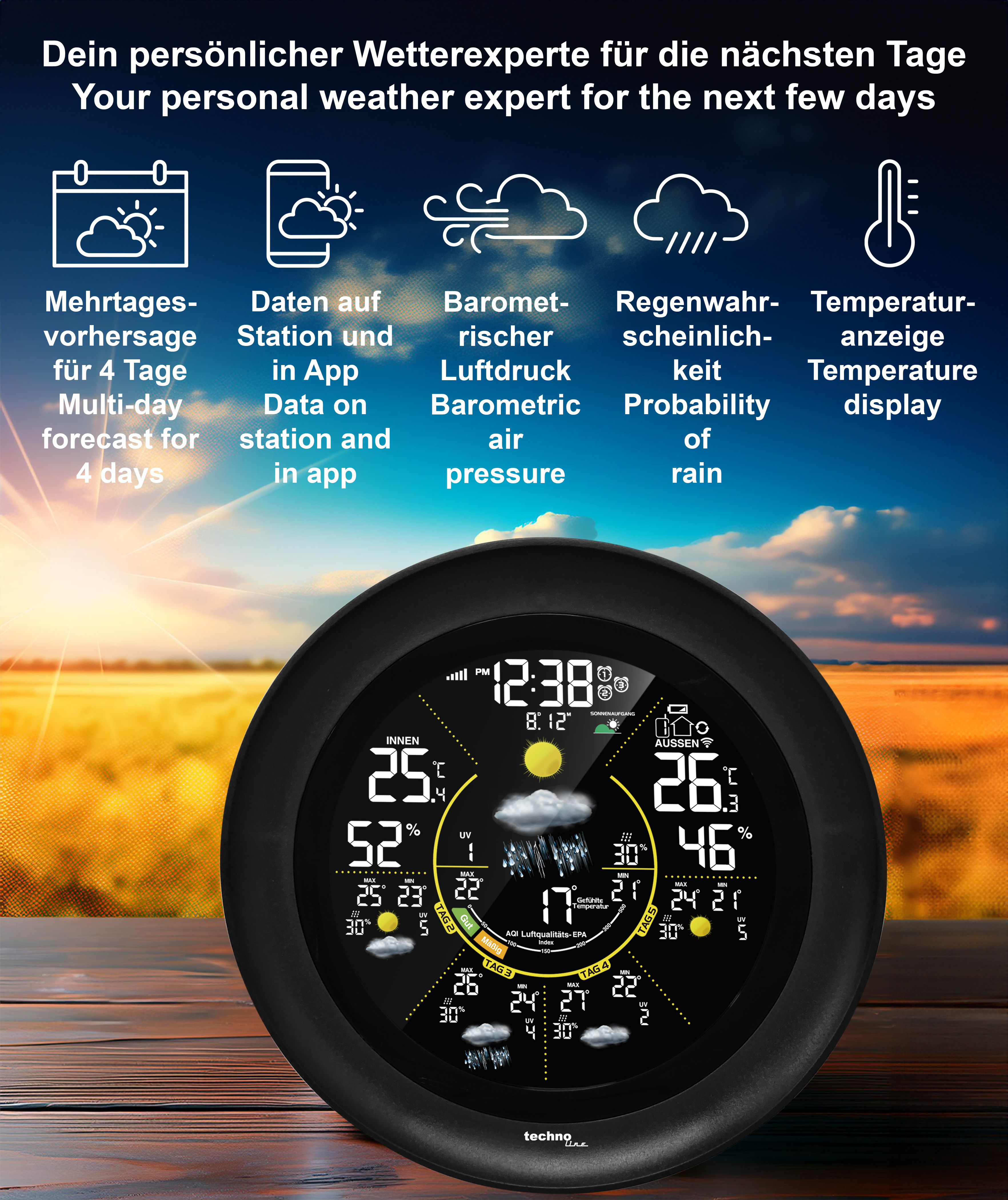 WD 3040 technoline Wetterstation