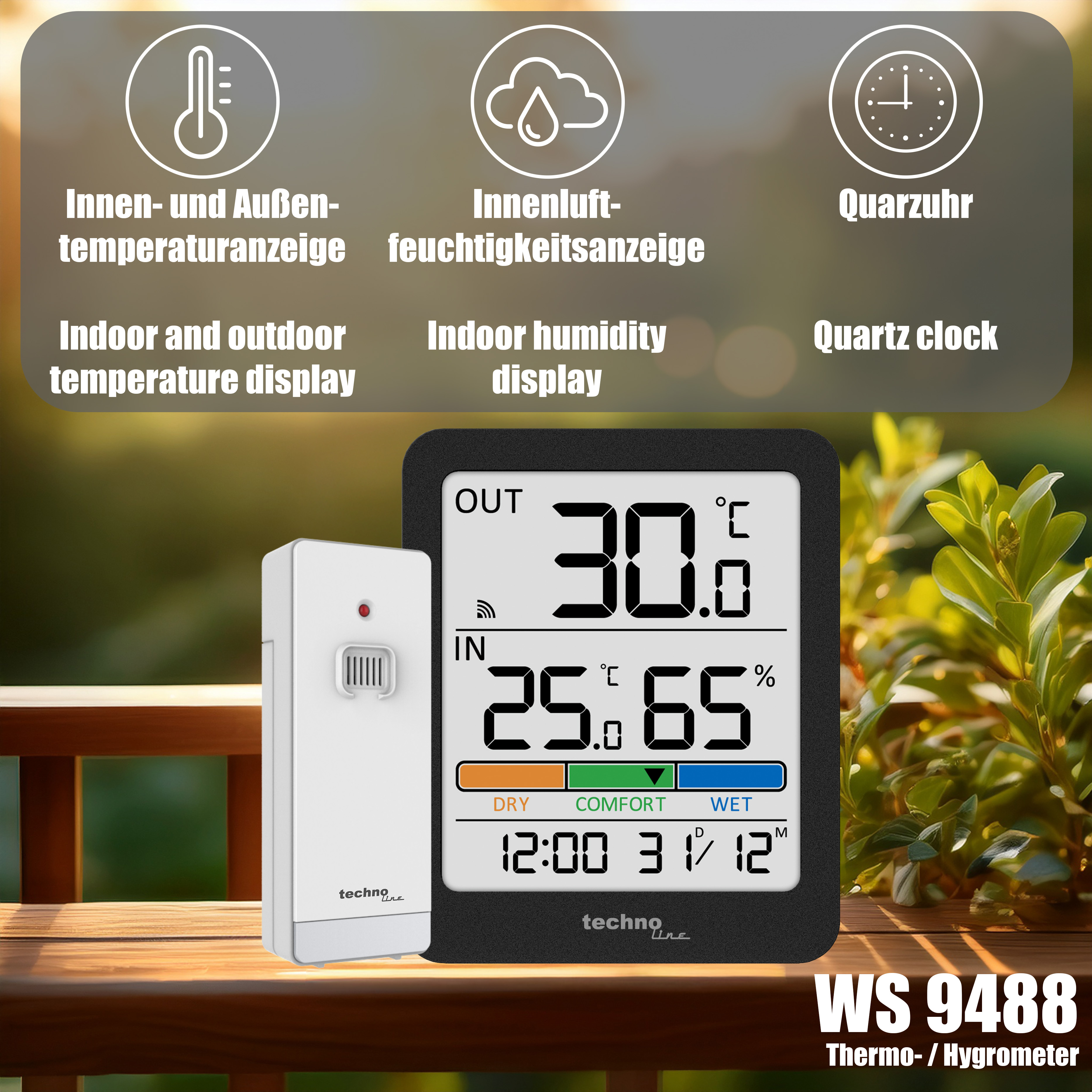 WS 9488 technoline Thermo-Hygrometer