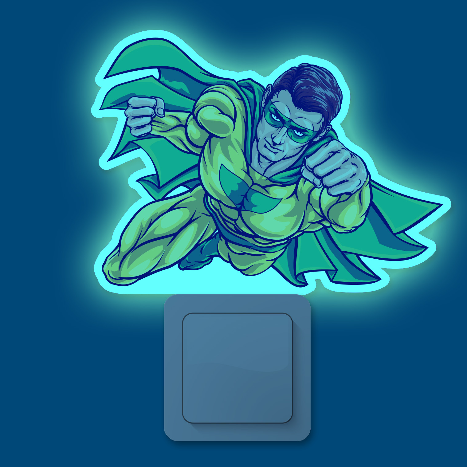 Motiv-Einschlaflicht "Superheld"