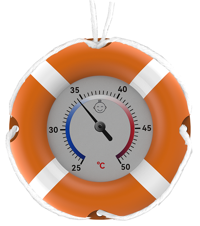 WA 1032 technoline Badethermometer, Ø=100mm
