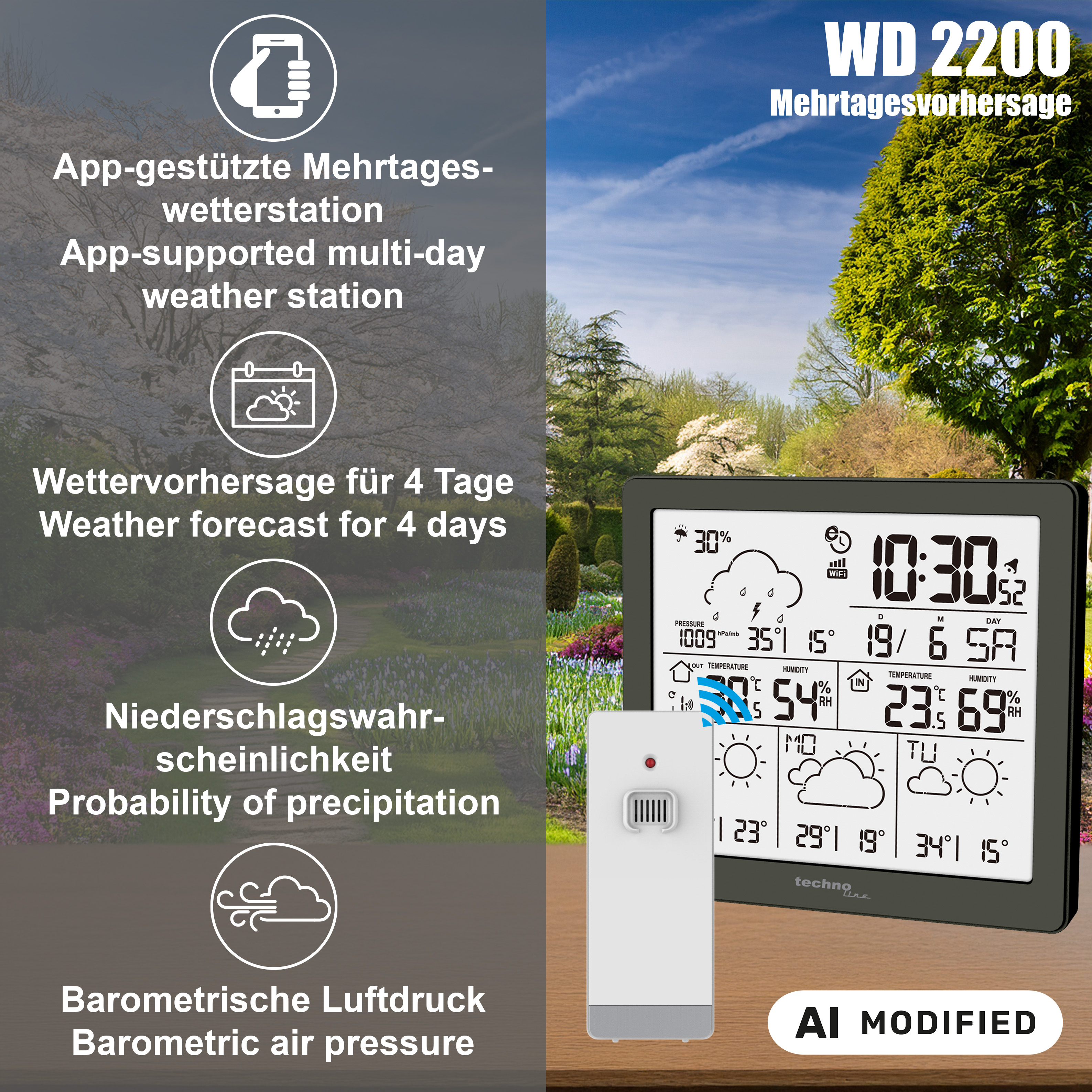 WD 2200 technoline Wetterstation