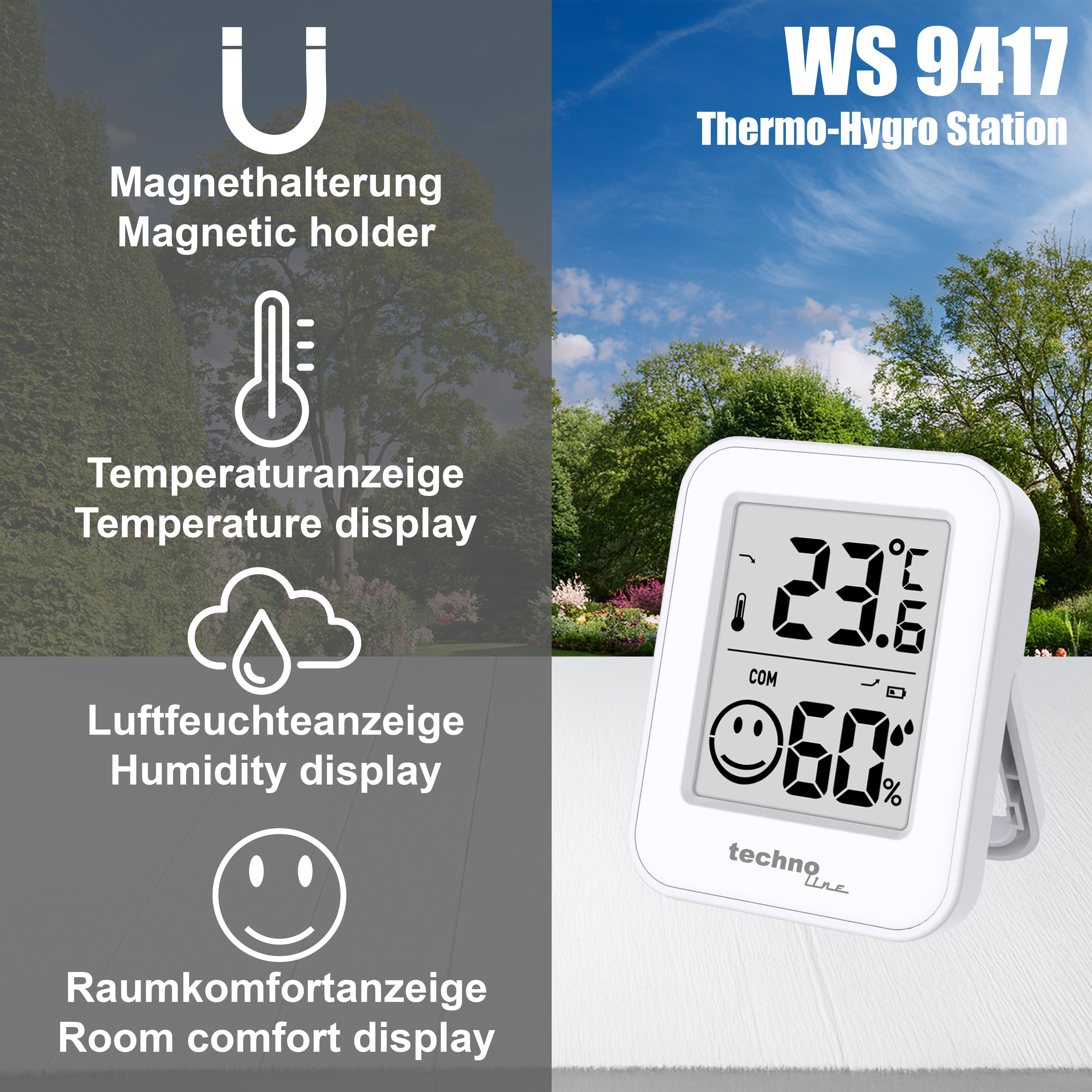 WS 9417 technoline Thermo-/ Hygrometer