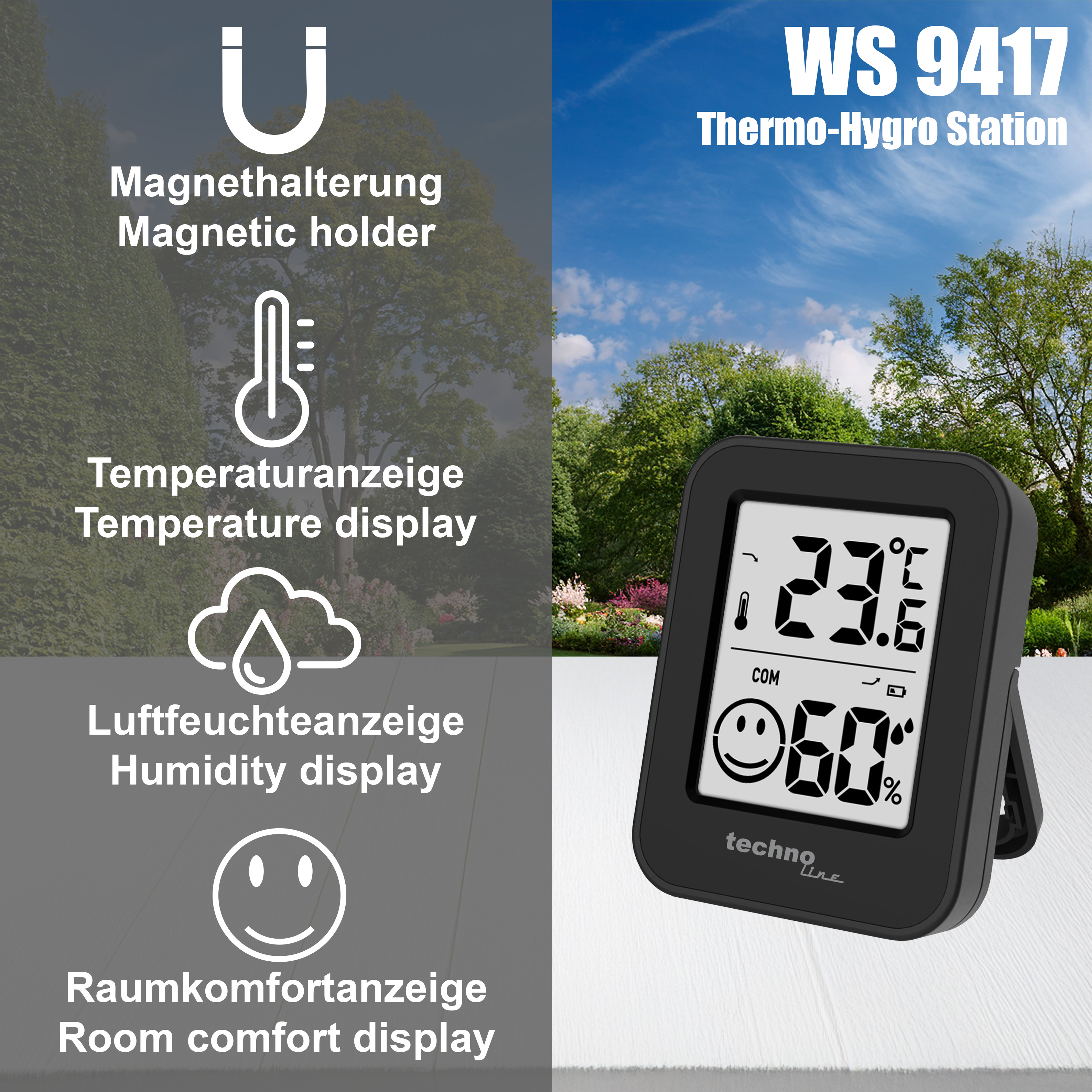 WS 9417 technoline Thermo-/ Hygrometer
