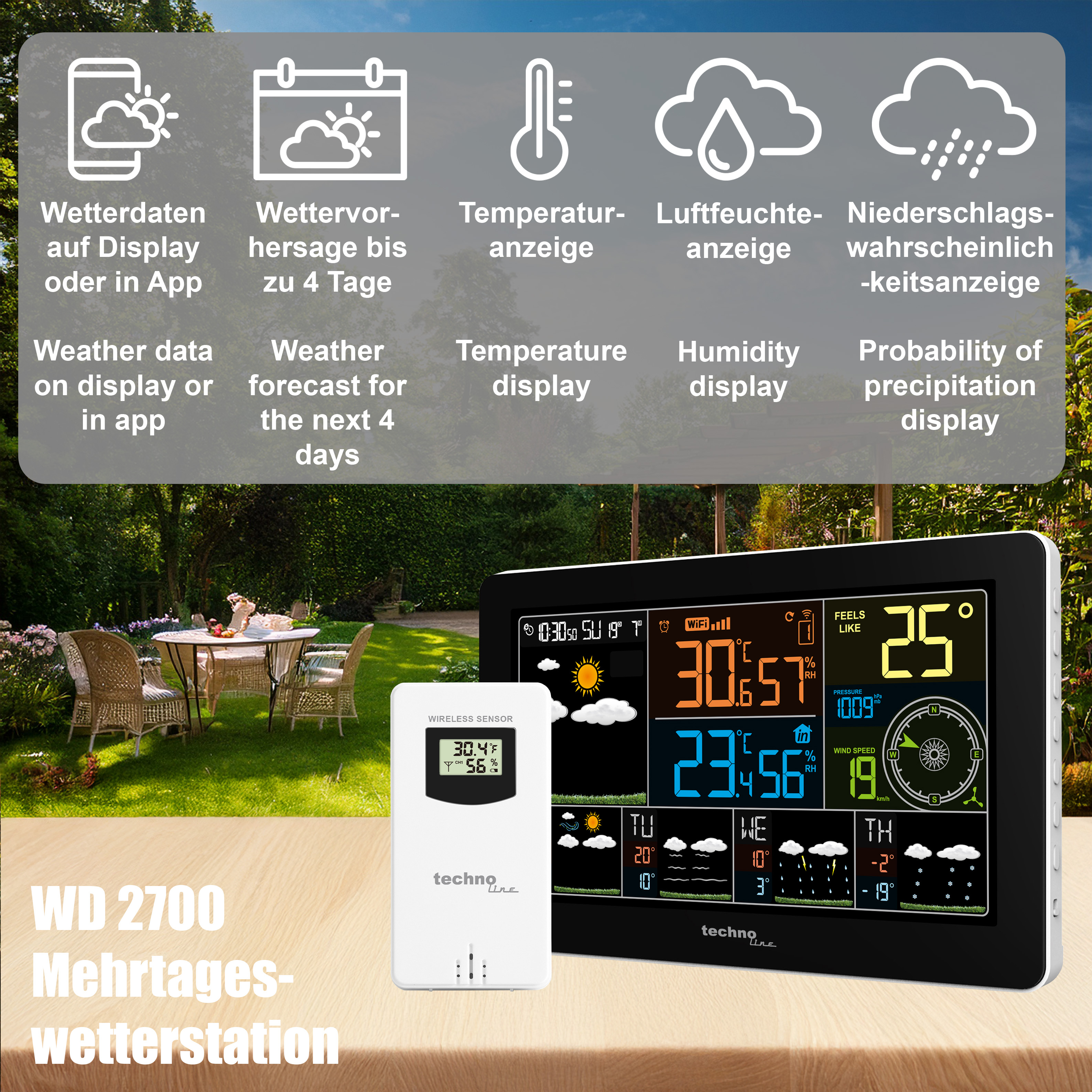WD 2700 technoline Wetterstation
