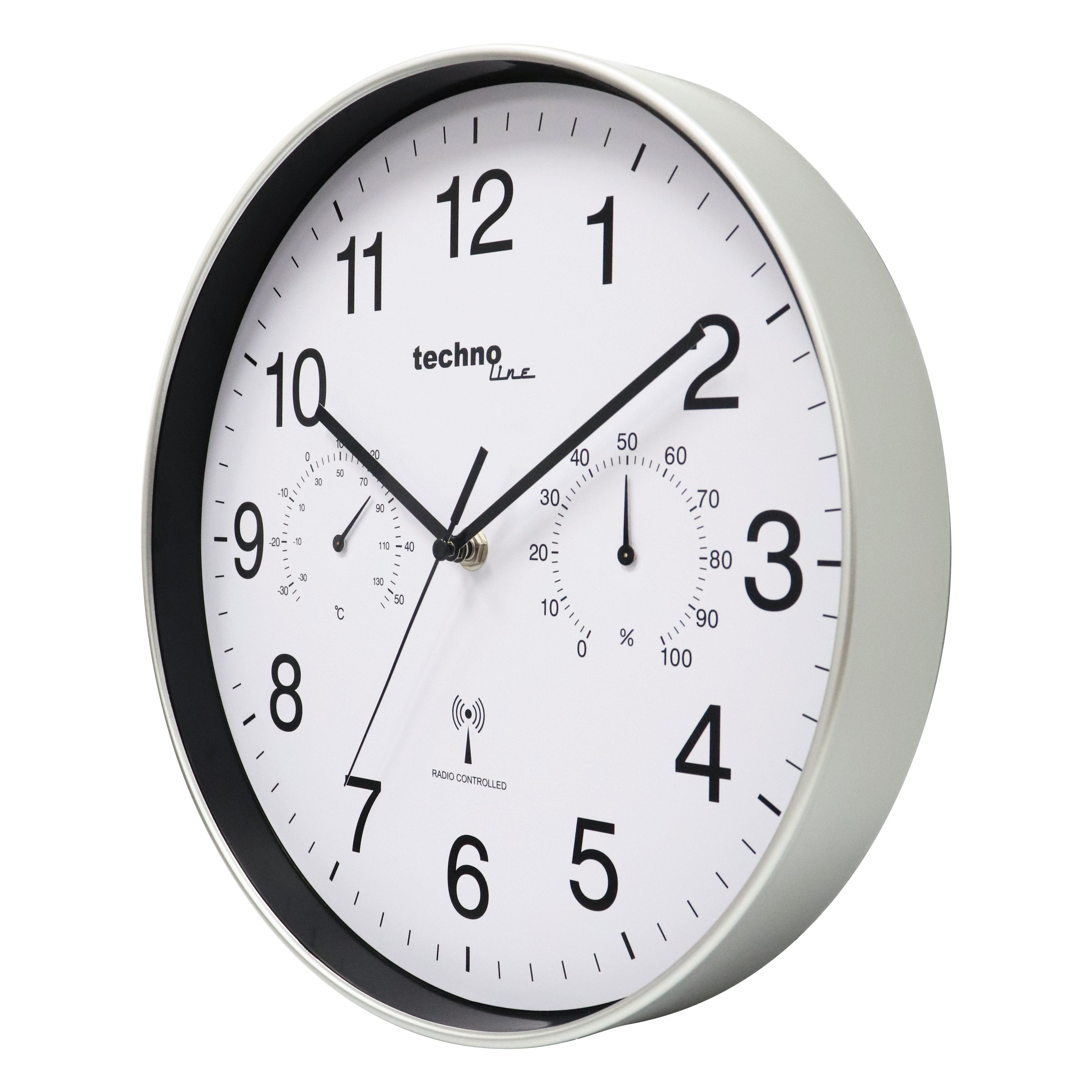 WT 8945  technoline Funk-Wanduhr, Ø=30cm