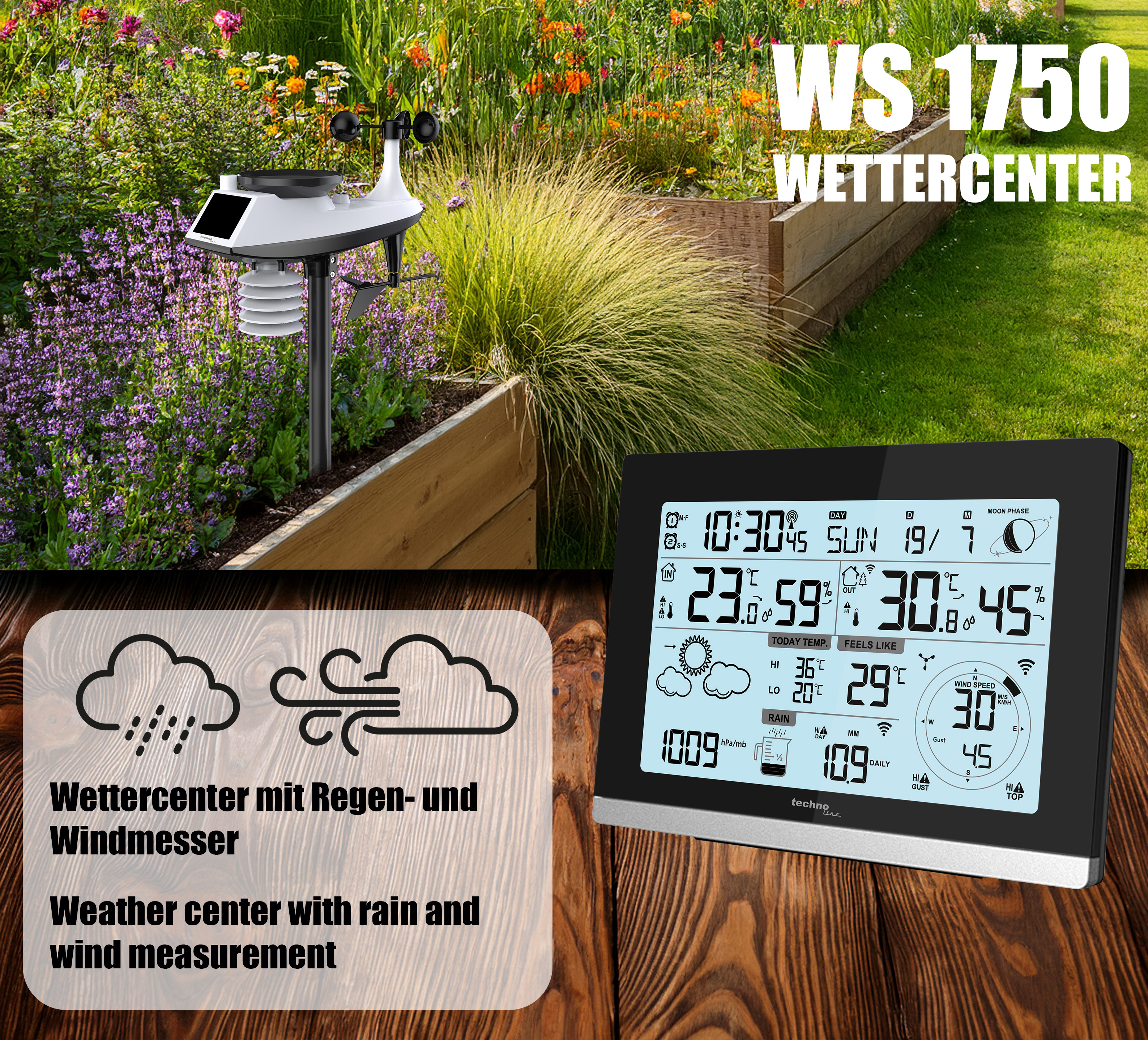 WS 1750 technoline Wettercenter