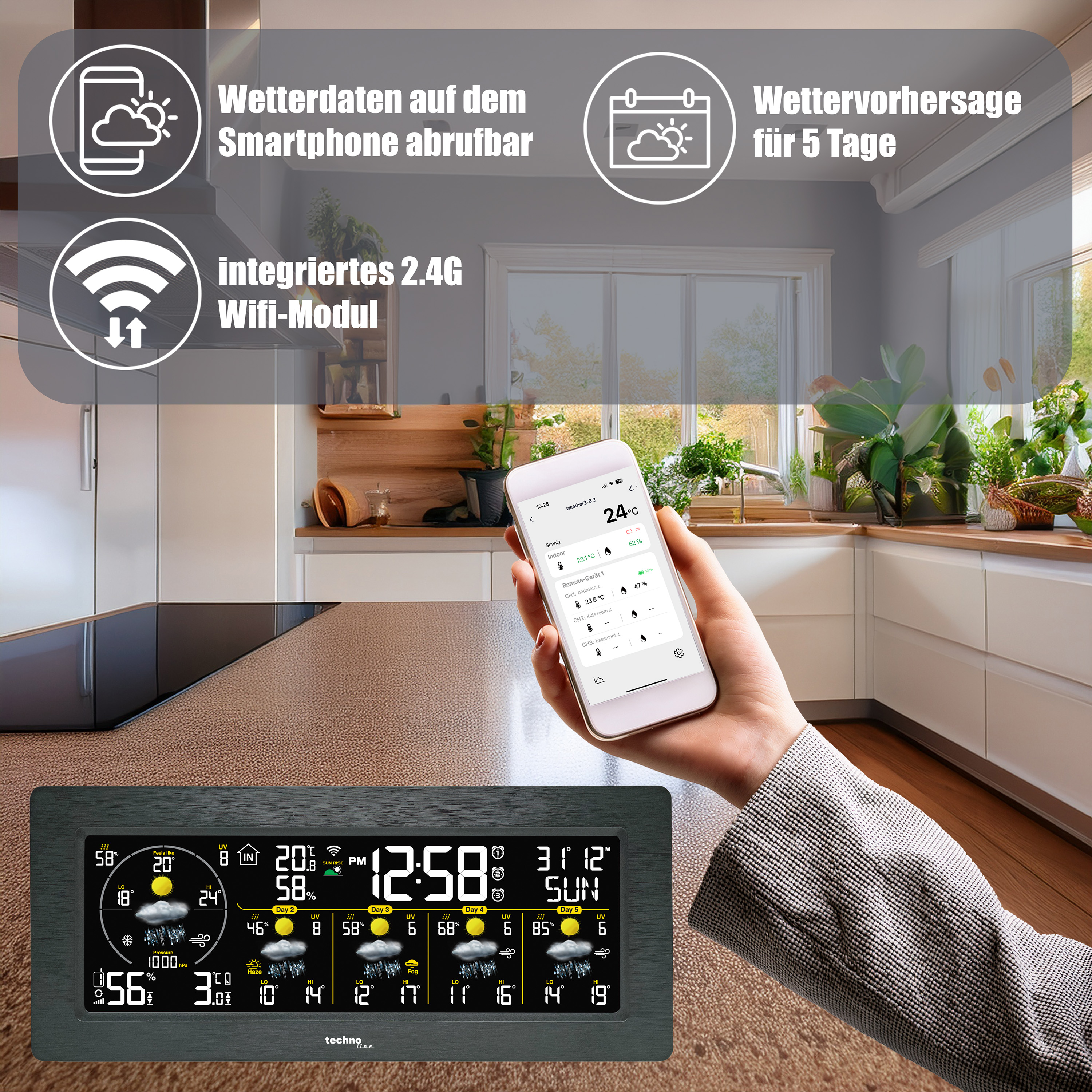 WD 3050 technoline Wetterstation
