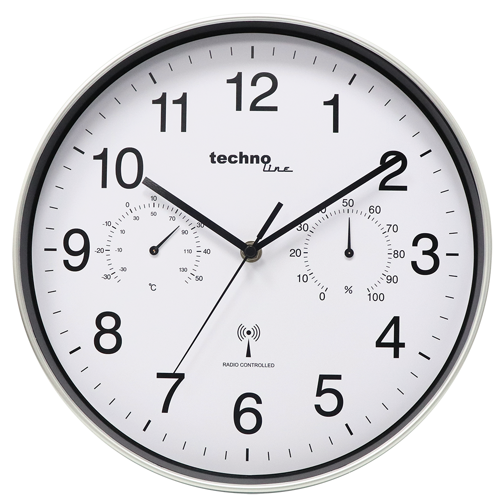 WT 8945  technoline Funk-Wanduhr, Ø=30cm